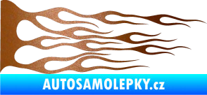 Samolepka Plameny 036 měděná metalíza