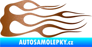 Samolepka Plameny 048 měděná metalíza