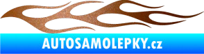 Samolepka Plameny 054 měděná metalíza
