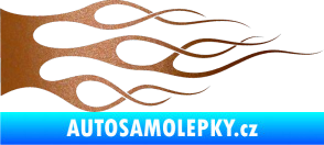 Samolepka Plameny 056 měděná metalíza