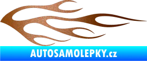 Samolepka Plameny 058 měděná metalíza