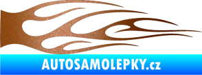 Samolepka Plameny 059 měděná metalíza