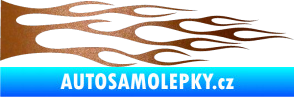 Samolepka Plameny 070 měděná metalíza
