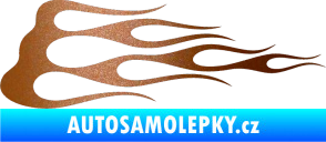 Samolepka Plameny 074 měděná metalíza