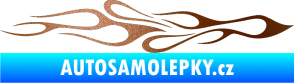 Samolepka Plameny 080 měděná metalíza