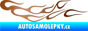 Samolepka Plameny 083 měděná metalíza