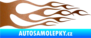 Samolepka Plameny 086 měděná metalíza