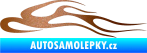 Samolepka Plameny 092 měděná metalíza