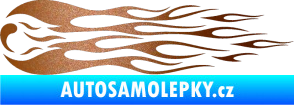 Samolepka Plameny 095 měděná metalíza