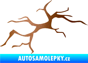 Samolepka Prasklina 001 měděná metalíza