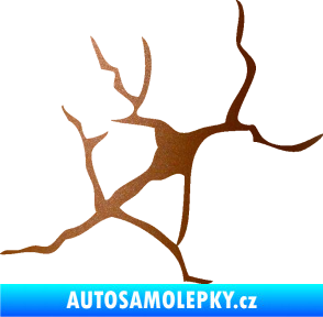 Samolepka Prasklina 004 měděná metalíza