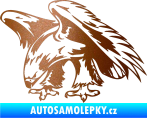 Samolepka Predators 001 levá orel měděná metalíza