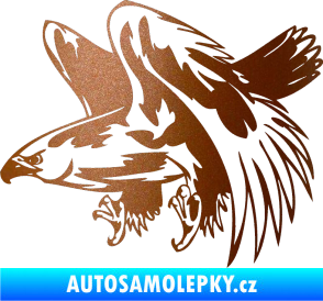 Samolepka Predators 034 levá měděná metalíza