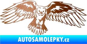 Samolepka Predators 077 pravá sova měděná metalíza