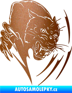 Samolepka Predators 111 pravá puma měděná metalíza