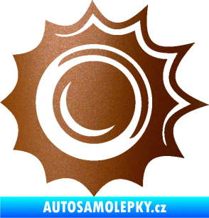 Samolepka Průstřel 003 levá měděná metalíza