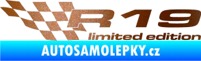 Samolepka R19 limited edition levá měděná metalíza