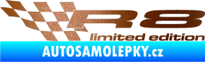 Samolepka R8 limited edition levá měděná metalíza