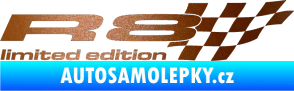 Samolepka R8 limited edition pravá měděná metalíza