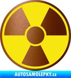 Samolepka Radioactive barevný měděná metalíza