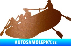 Samolepka Raft 001 levá měděná metalíza