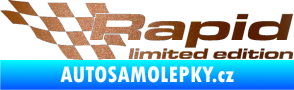 Samolepka Rapid limited edition levá měděná metalíza
