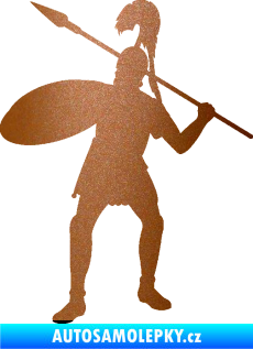 Samolepka Římský voják levá měděná metalíza