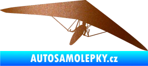 Samolepka Rogalo 001 pravá měděná metalíza