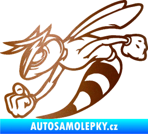 Samolepka Rozzuřená vosa 001 levá měděná metalíza