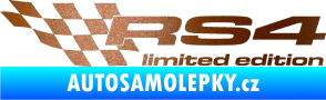 Samolepka RS4 limited edition levá měděná metalíza