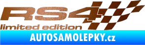 Samolepka RS4 limited edition pravá měděná metalíza