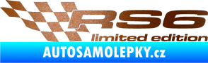 Samolepka RS6 limited edition levá měděná metalíza