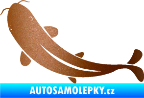 Samolepka Ryba 001 levá měděná metalíza
