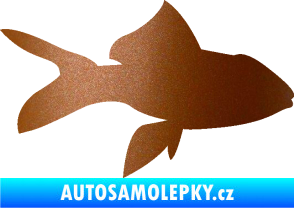 Samolepka Ryba 002 pravá měděná metalíza