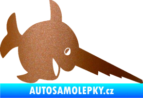 Samolepka Ryba 023 piloun pravá měděná metalíza