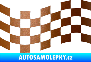 Samolepka Šachovnice 006 měděná metalíza