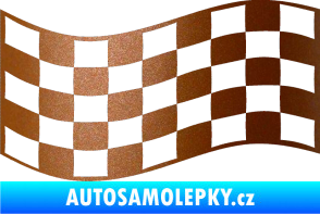 Samolepka Šachovnice 010 měděná metalíza