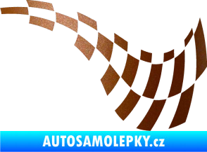 Samolepka Šachovnice 035 měděná metalíza