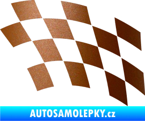 Samolepka Šachovnice 038 měděná metalíza