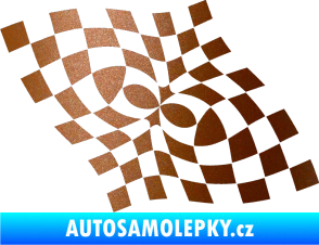 Samolepka Šachovnice 044 měděná metalíza