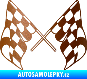 Samolepka Šachovnice 070 měděná metalíza