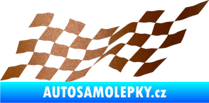 Samolepka Šachovnice 074 měděná metalíza