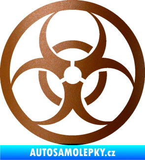 Samolepka Samolepka na víčko od nádrže 002 měděná metalíza
