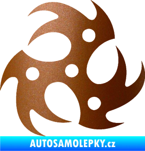 Samolepka Samolepka na víčko od nádrže 005 měděná metalíza