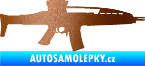 Samolepka Samopal 002 pravá měděná metalíza