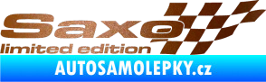 Samolepka Saxo limited edition pravá měděná metalíza
