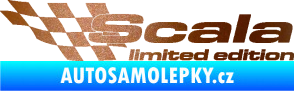 Samolepka Scala limited edition levá měděná metalíza