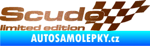 Samolepka Scudo limited edition pravá měděná metalíza