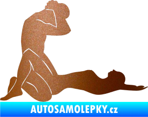 Samolepka Sexy siluety 010 měděná metalíza