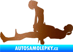 Samolepka Sexy siluety 034 měděná metalíza